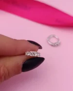 گوشواره نگین داره ساده دخترانه