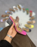 خرید و قیمت صندل طلقی مهرنو | صندل مهرنو - صندل طلقی زنانه صورتی
